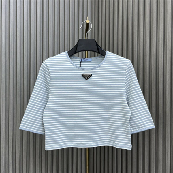 prada striped short T-shirt