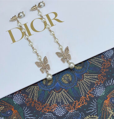dior butterfly earrings