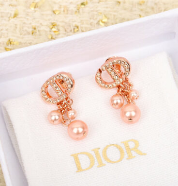 dior three small beads earrings