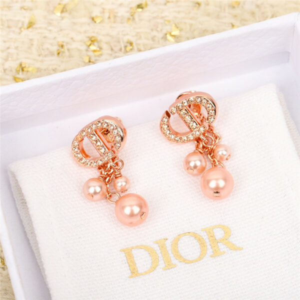 dior three small beads earrings