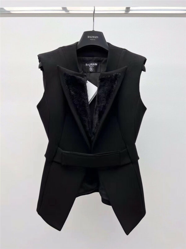 Balmain Velcro suit vest