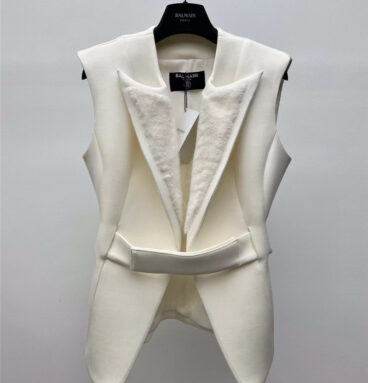Balmain Velcro suit vest