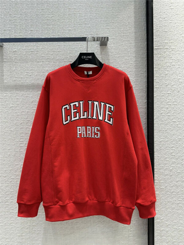 Celine custom New Year red sweatshirt