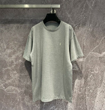 YSL gray beaded cotton T -shirt