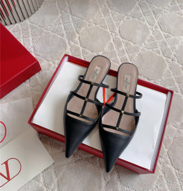 valentino new catwalk pointed toe small heel sandals