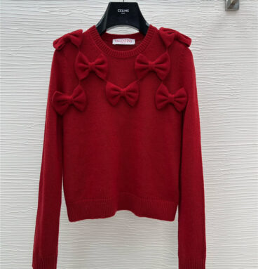 valentino new bow decorative sweater