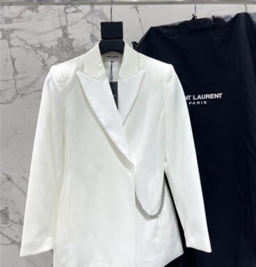 YSL wool chain suit