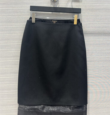 prada party series mesh two-piece design long skirt