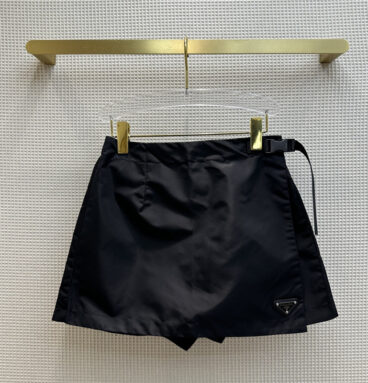 prada one piece functional buckle belt short skirt