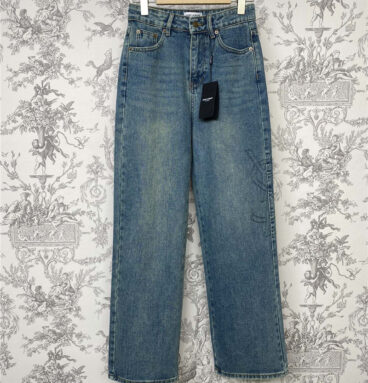 YSL new straight jeans