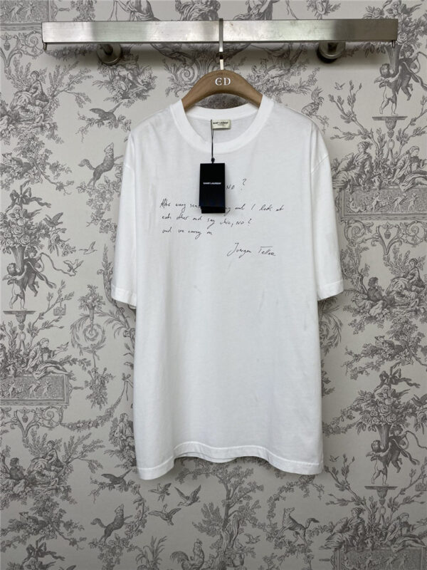 YSL new Right Bank co-branded T-shirt