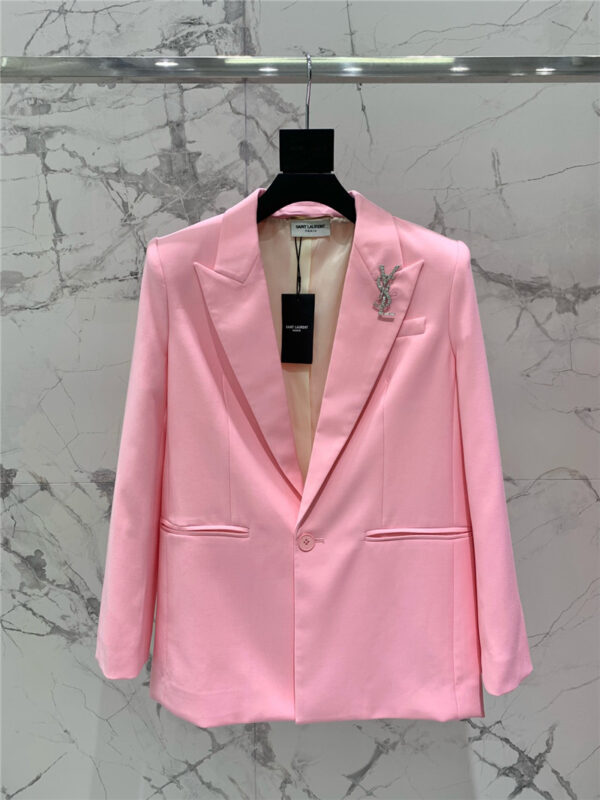 YSL pink blazer