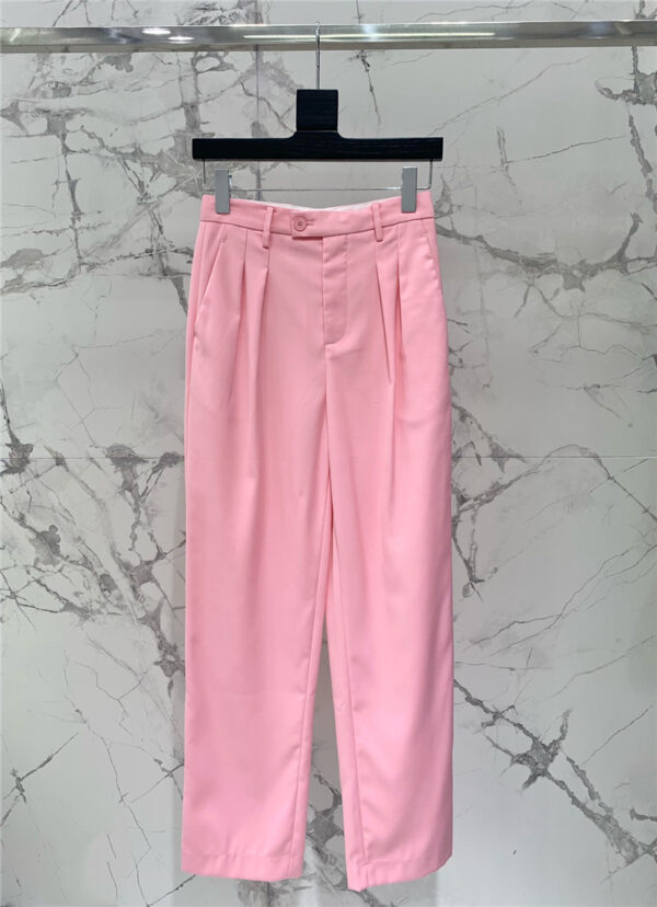 YSL pink trousers