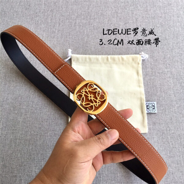 loewe double-sided first-layer cowhide leather belt