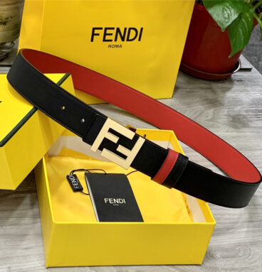 fendi double-sided original calfskin belt