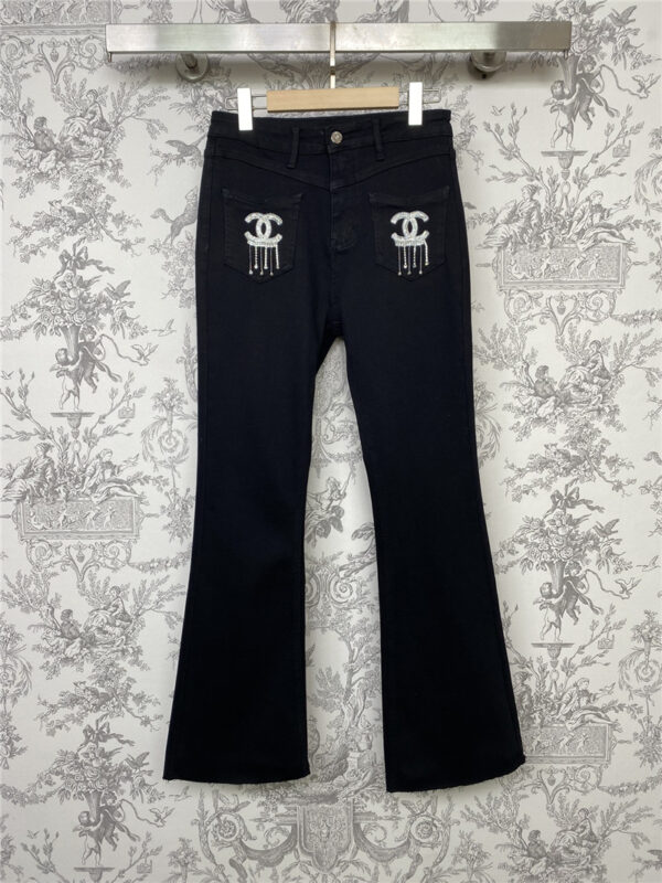 chanel new bootcut jeans