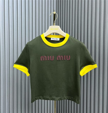 miumiu patch patch short T-shirt