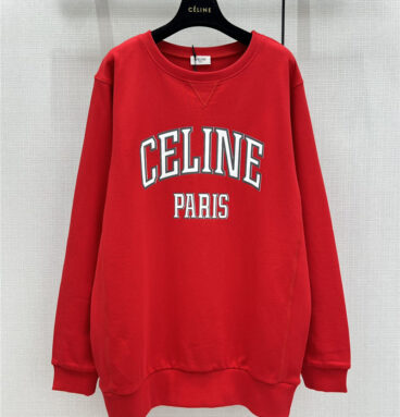 celine new year red sweatshirt