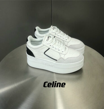 celine Arc de Triomphe thick-soled white shoes