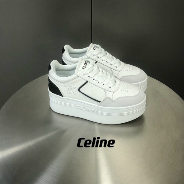 celine Arc de Triomphe thick-soled white shoes