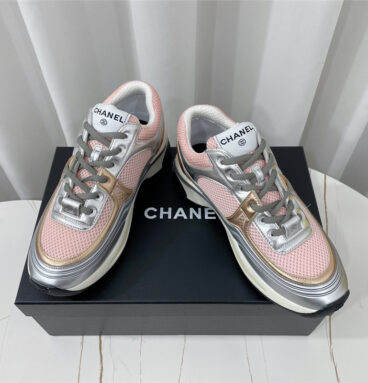 chanel gold and silver horn king sneakers