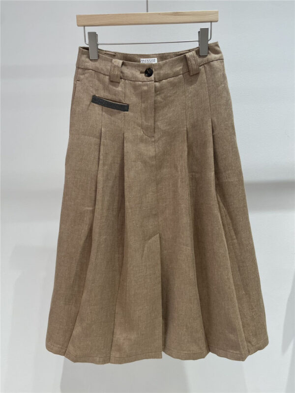 BC linen suit skirt