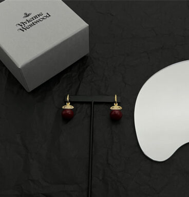 Vivienne Westwood Saturn Pearl Stud Earrings
