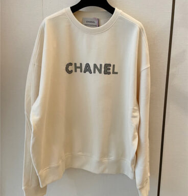 chanel new letter print sweatshirt