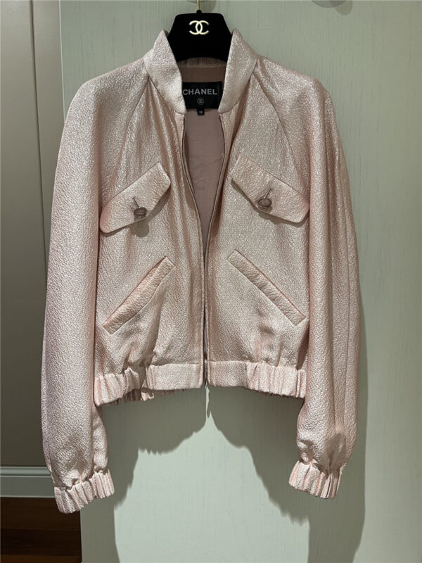 chanel new pearlescent pink short coat