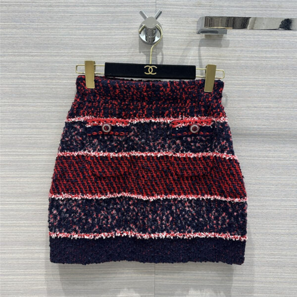 chanel knitted skirt