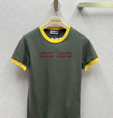 miumiu appliqué short-sleeved T-shirt