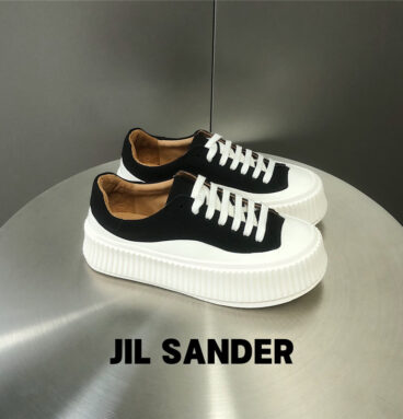 jil sander platform biscuit shoes