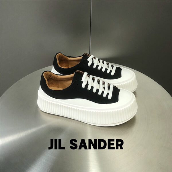 jil sander platform biscuit shoes
