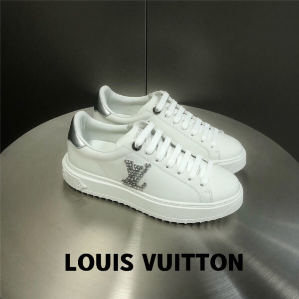 louis vuitton LV thick-soled white shoes