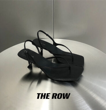 the row minimalist kitten heel sandals