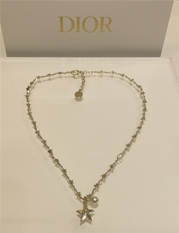 dior star bead necklace
