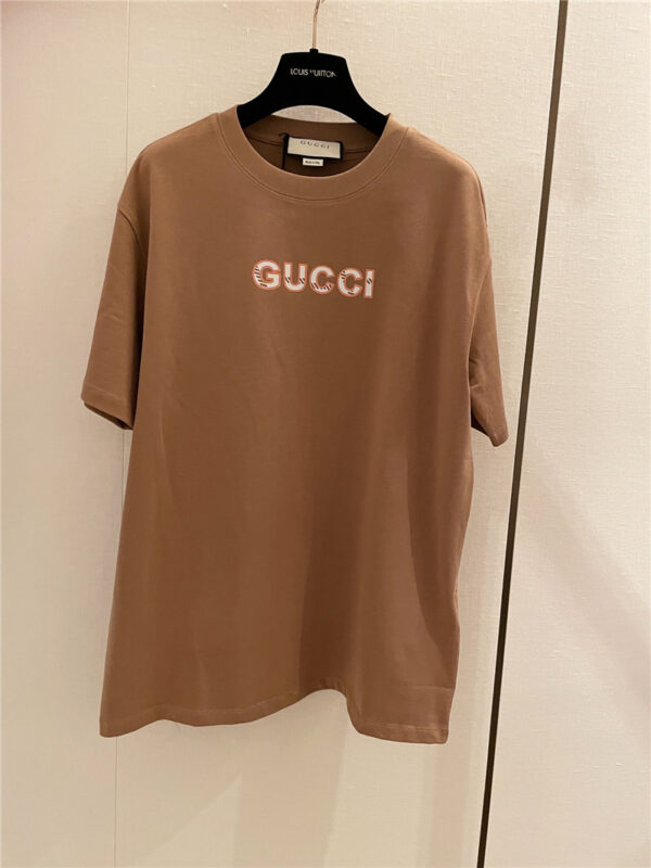 gucci new rose pink embroidered short sleeves