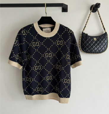 gucci new spring and summer short-sleeved sweater