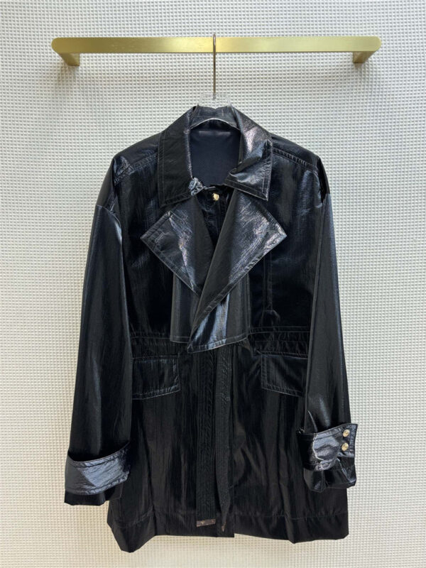 louis vuitton LV windproof paneled trench coat