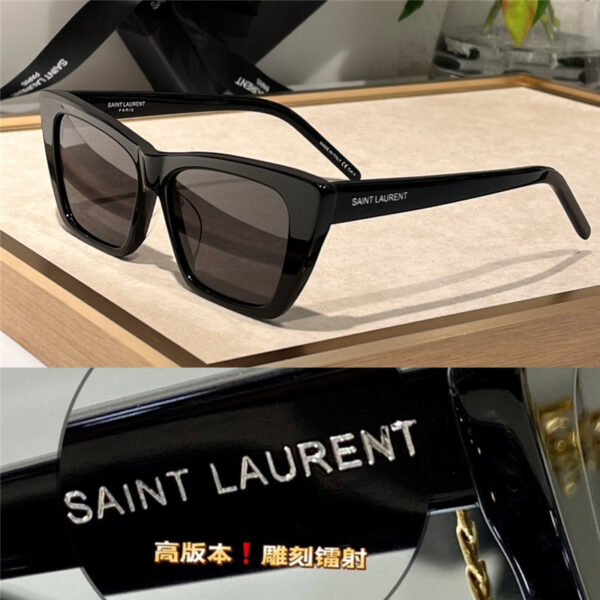 YSL new cat eye frame nylon mirror sunglasses