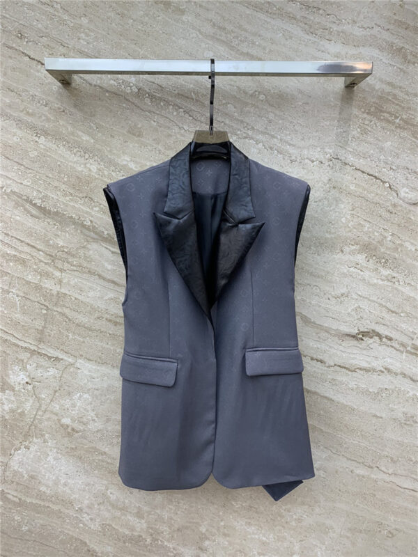 louis vuitton LV gradient jacquard temperament casual vest