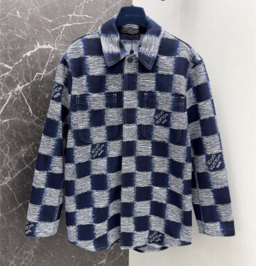 louis vuitton LV phantom checkerboard all over print shirt