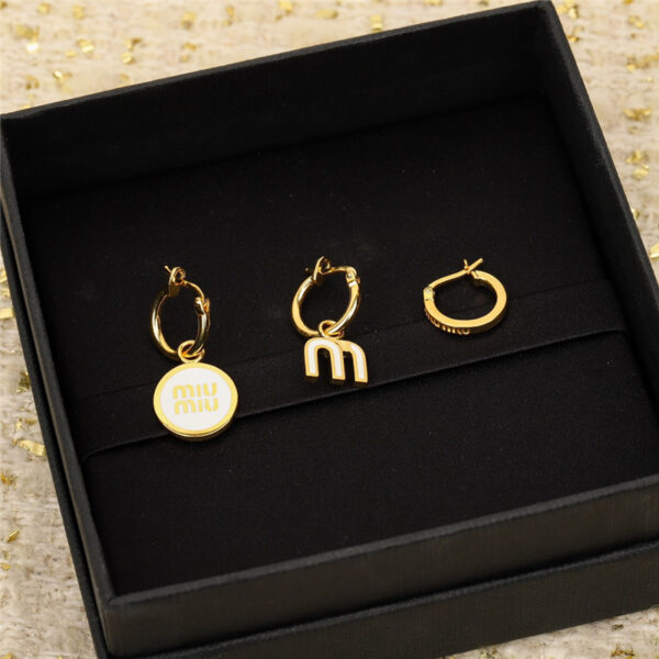miumiu three-piece earring set