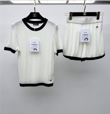 chanel short sleeve knitted suit
