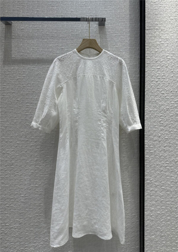 Chloé English melt-embroidered dress