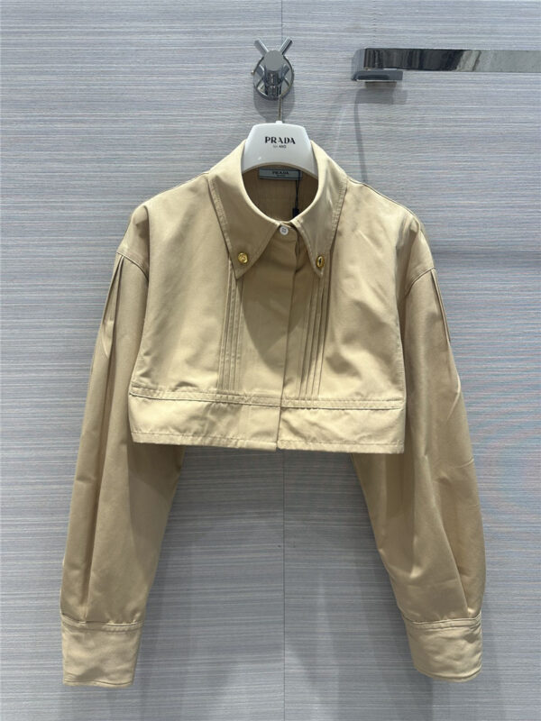 prada work style short shirt jacket small coat