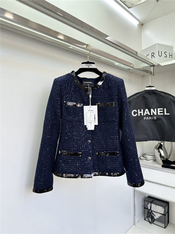 chanel couture woolen fabric jacket