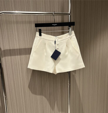 prada logo buttoned blazer shorts