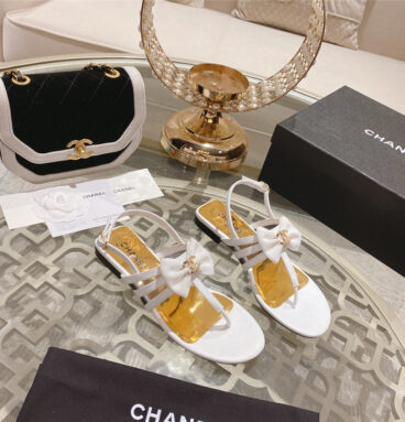 chanel bow series sandals