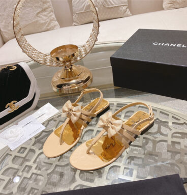 chanel bow series sandals